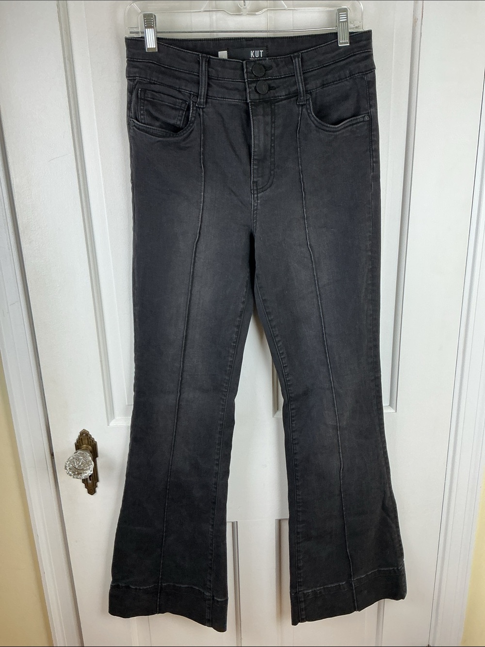 KUT from the Kloth Women’s High Rise Flare Jeans Size 6 Black